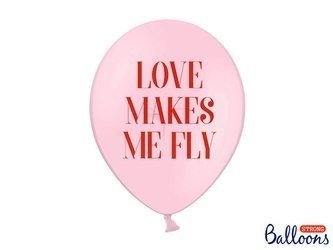 Balony Strong 30cm - Pastel Baby Pink - Love Makes Me Fly - 50 sztuk